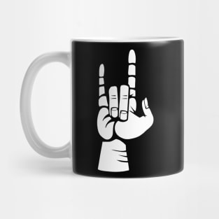 Rock And Roll Hand Sign Mug
